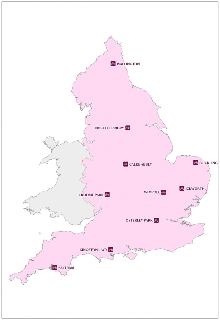 National Trust Cycling Locations